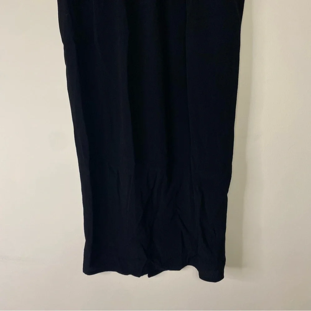 Madewell Black Maxi Wrap Skirt Size Small Classic Minimalist Office Goth Grunge